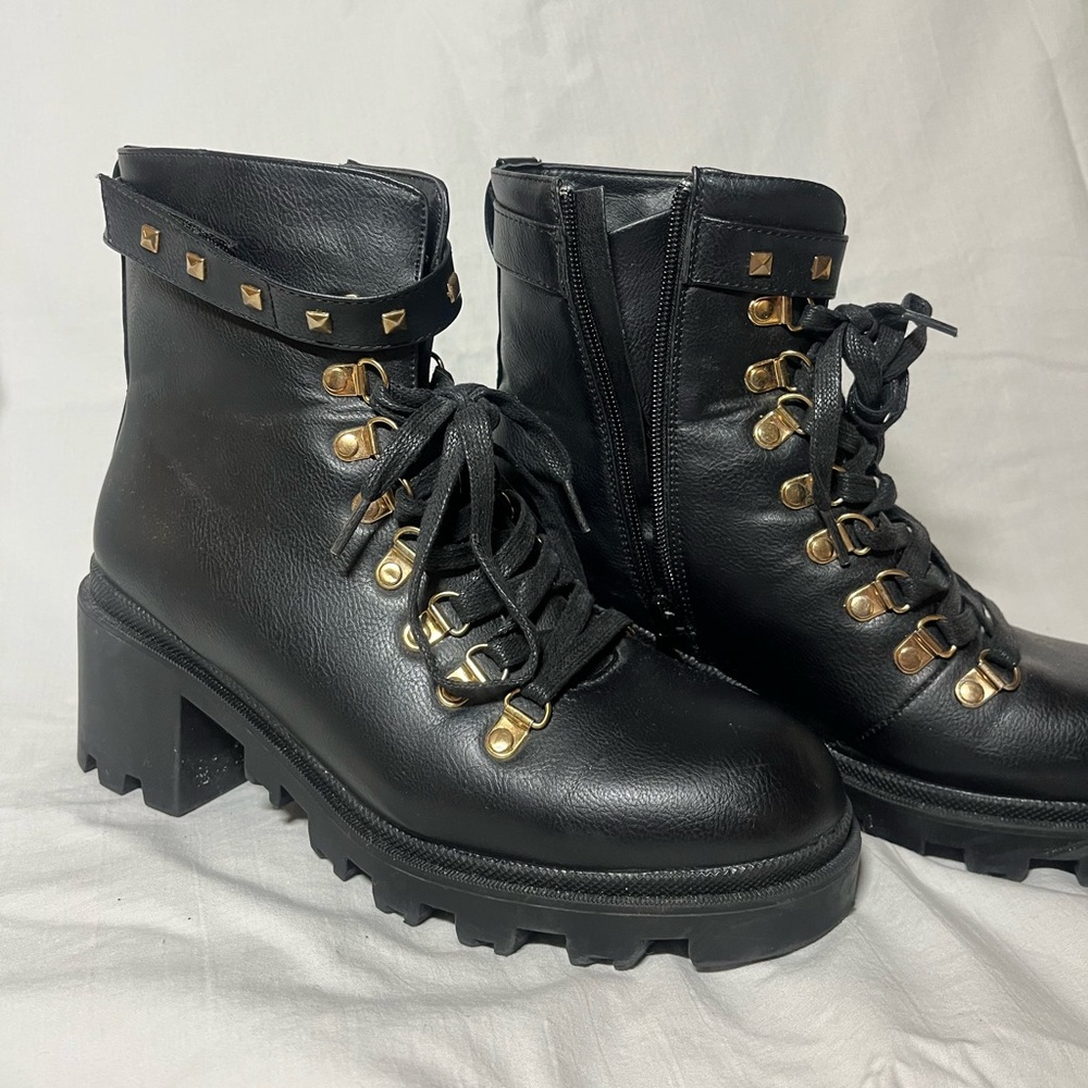 Catherine Malandrino Black Leather Boots